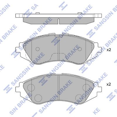 רפידות בלם קדמיות HI-Q SP1077 – פיאט PALIO Weekend