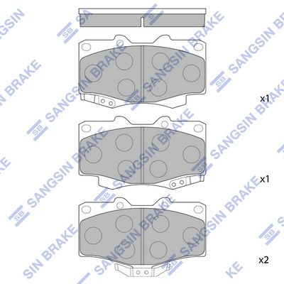 רפידות בלם קדמיות HI-Q SP1222 – טויוטה 4 RUNNER 2