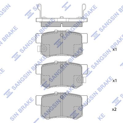 רפידות בלם קדמיות HI-Q SP1368 – הונדה סיויק