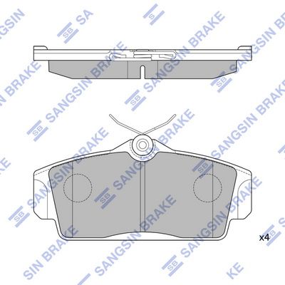 רפידות בלם קדמיות HI-Q SP1482 – ניסן ALMERA 2