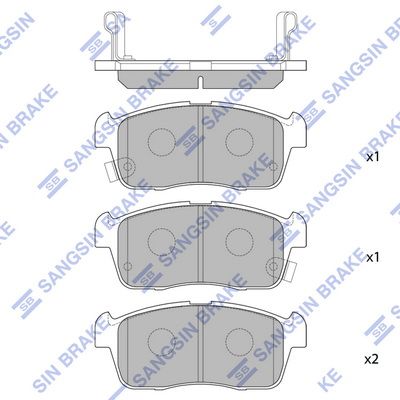 רפידות בלם קדמיות HI-Q SP1549 – ניסן PIXO